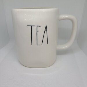 Rae Dunn Artisan Collection Magenta TEA Coffee Tea Cup Mug Abstract Shape.